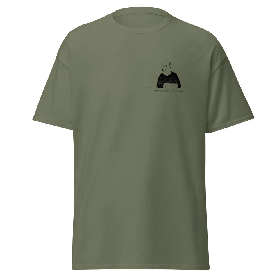 jetplane-landing-once-like-a-spark-t-shirt-coton-vert image 1