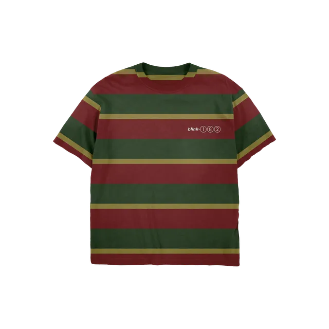 blink-182-toypaj-striped-t-shirt-ray-logo image 1