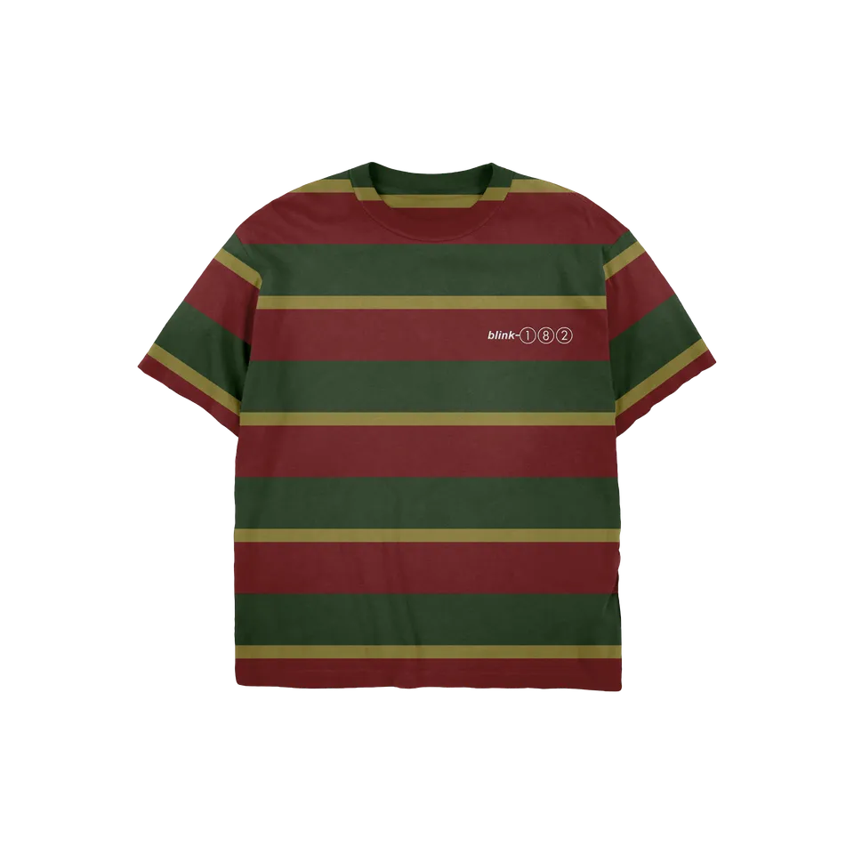 blink-182-toypaj-striped-t-shirt-ray-logo image 1