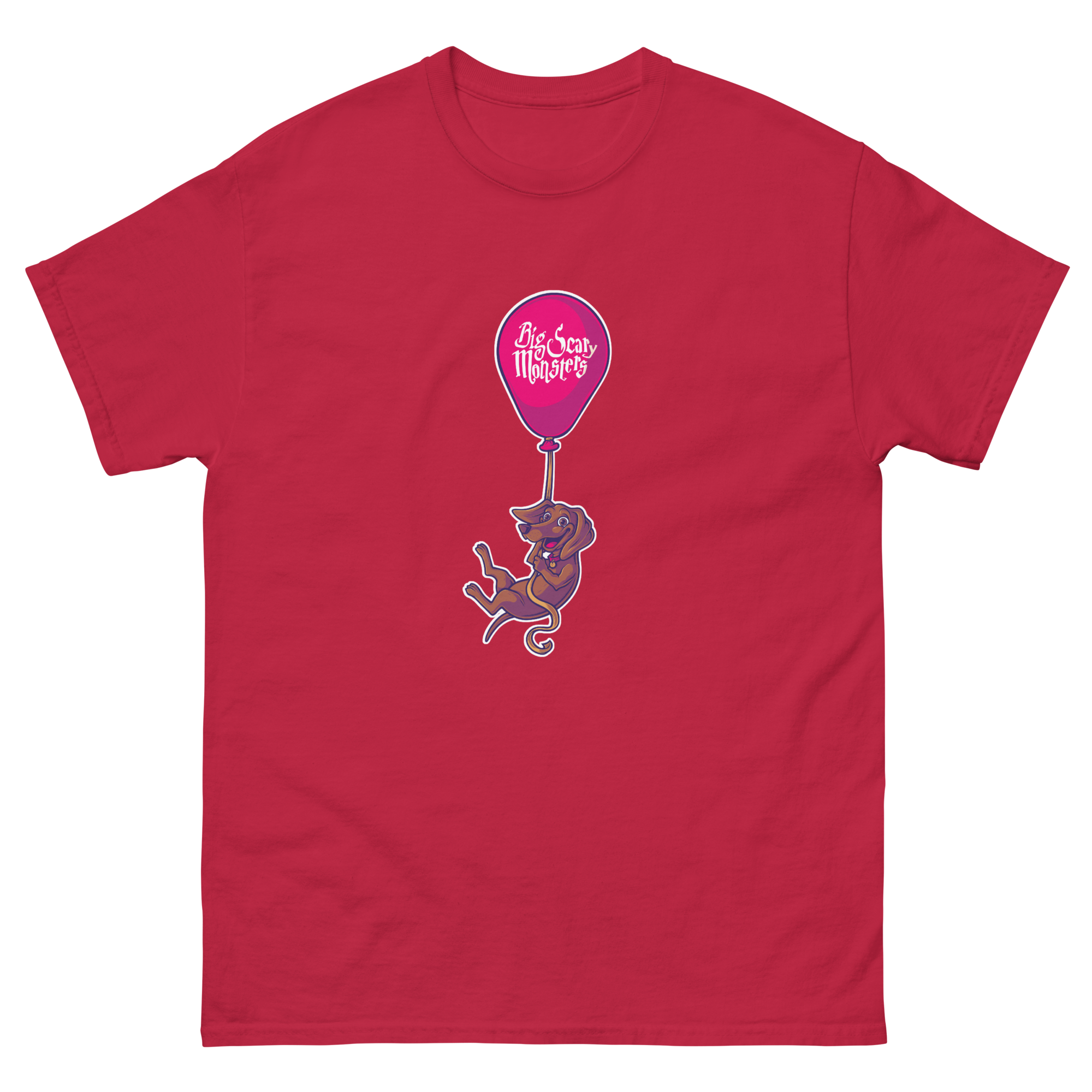 big-scary-monsters-floating-dog-t-shirt-blanc-coton image 8