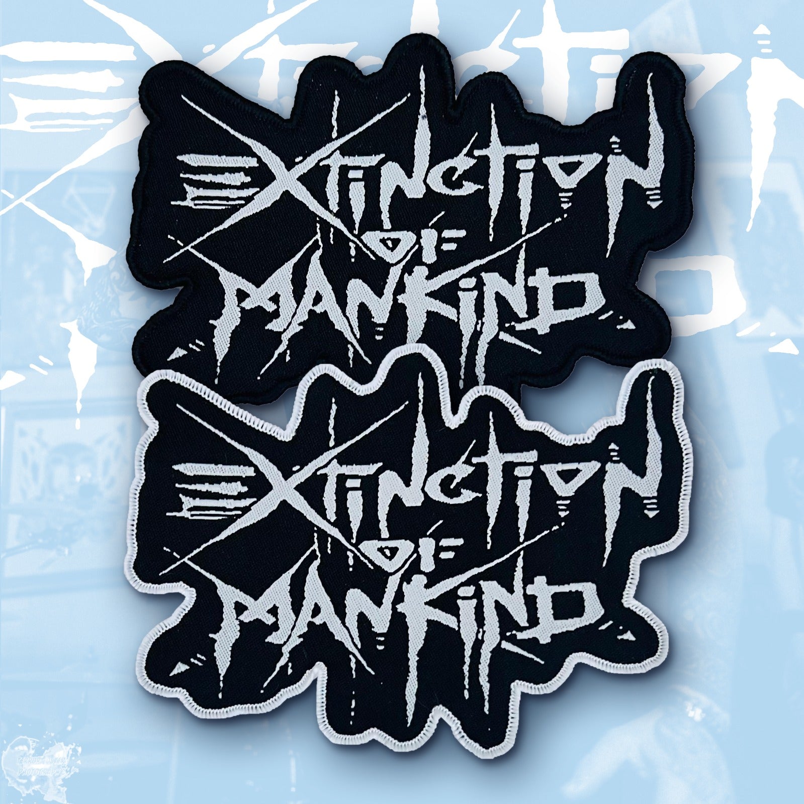 783punx-small-patch-extinction-of-mankind-logo-bordure-noire image 1