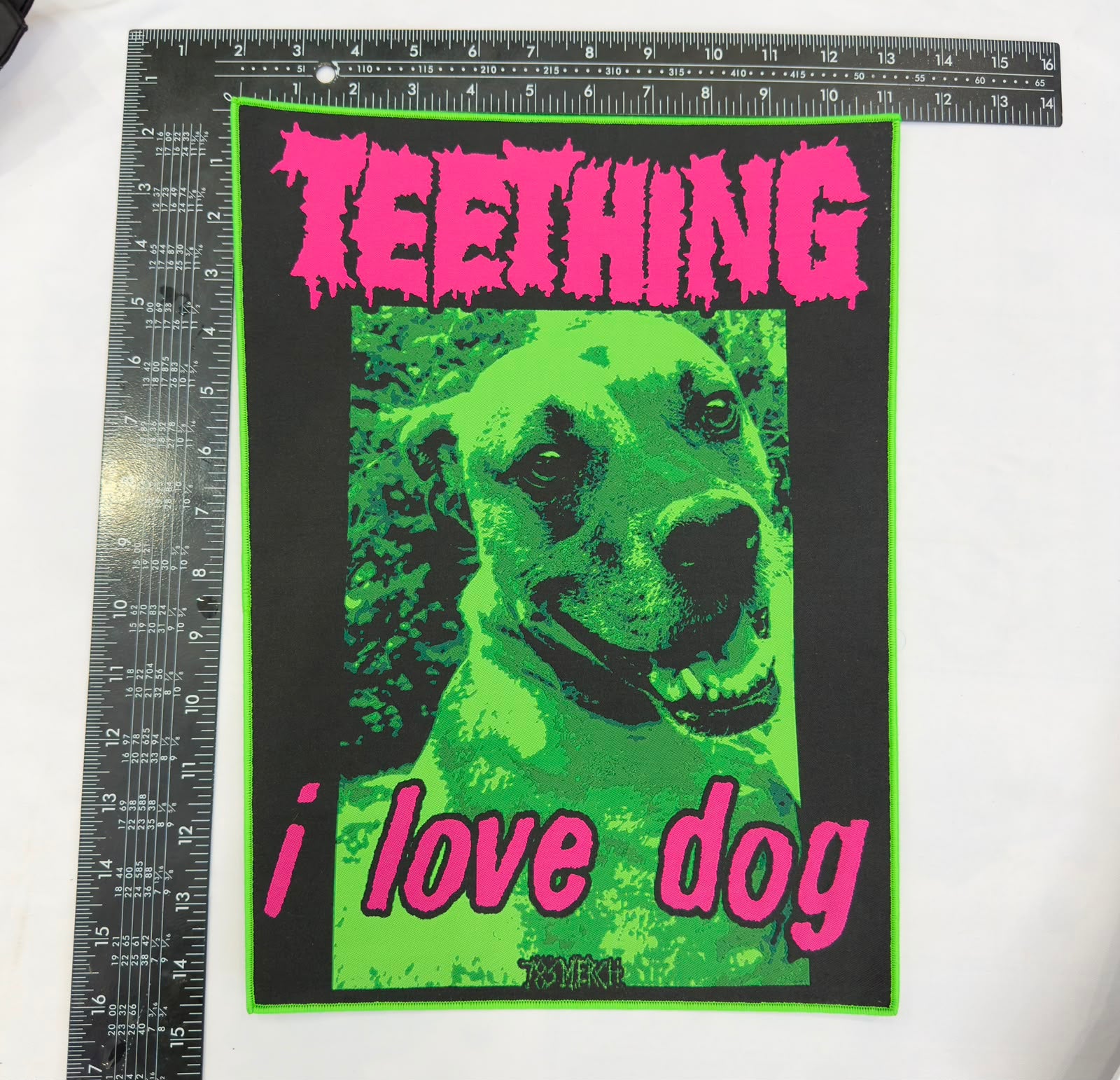 783punx-teething-i-love-dog-backpatch-tiss-bord-noir image 7