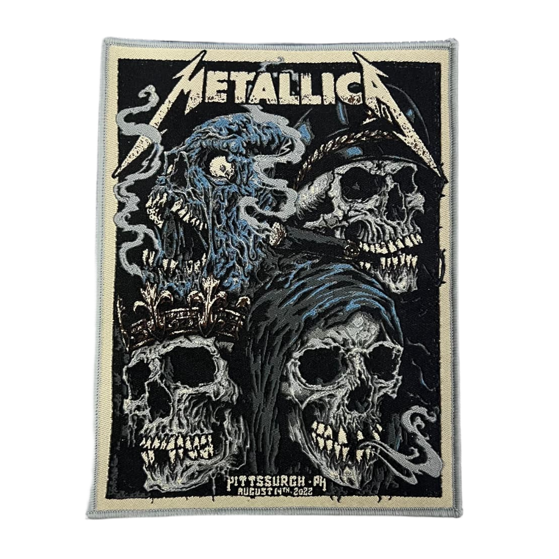 metallica-pittsburgh-14-ao-t-2022-patch-tiss-bordure-noire image 5