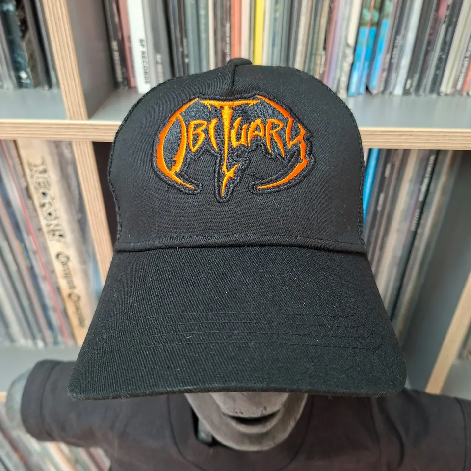 obituary-logo-casquette-trucker-orange image 1