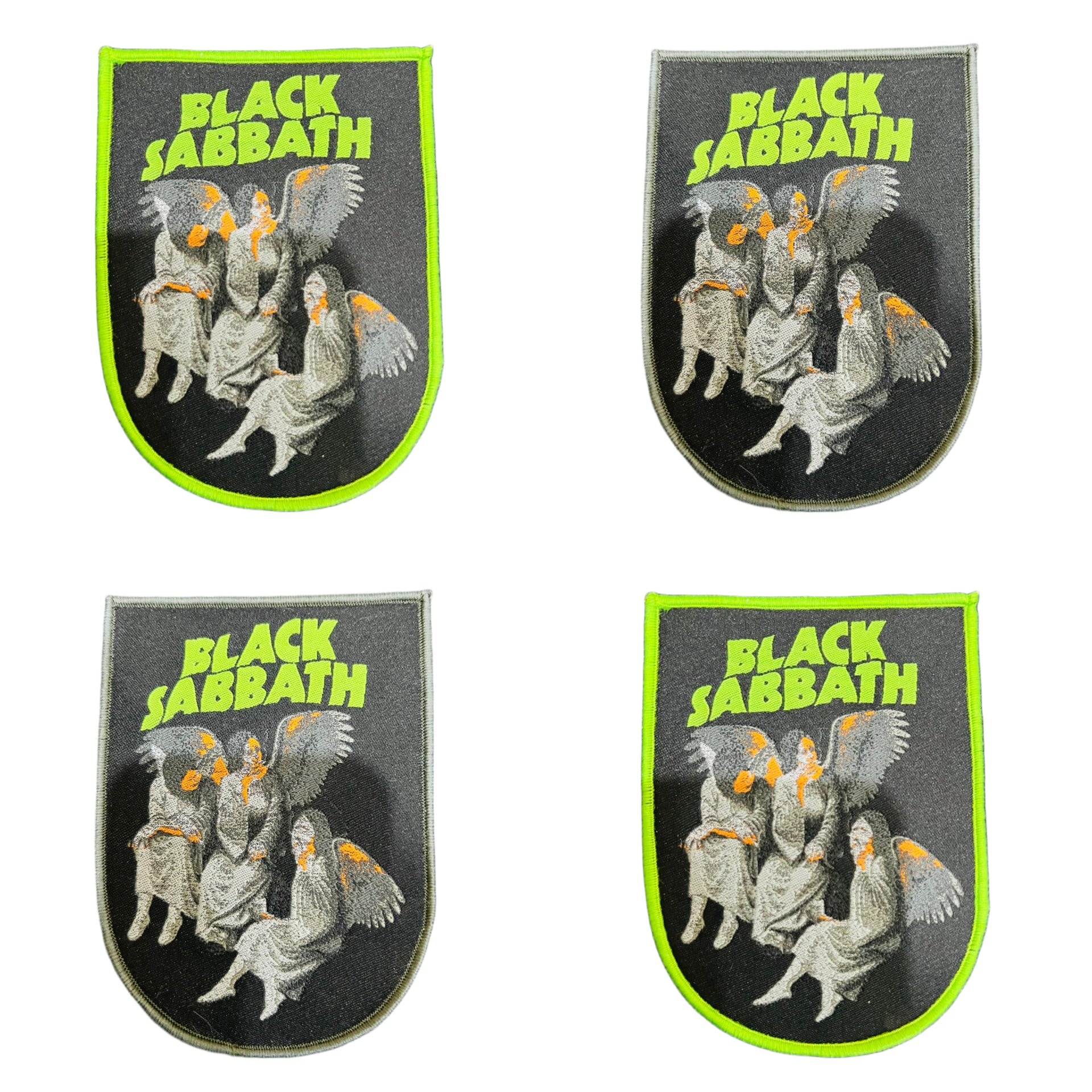 black-sabbath-heaven-hell-patch-tiss-bordure-verte image 1