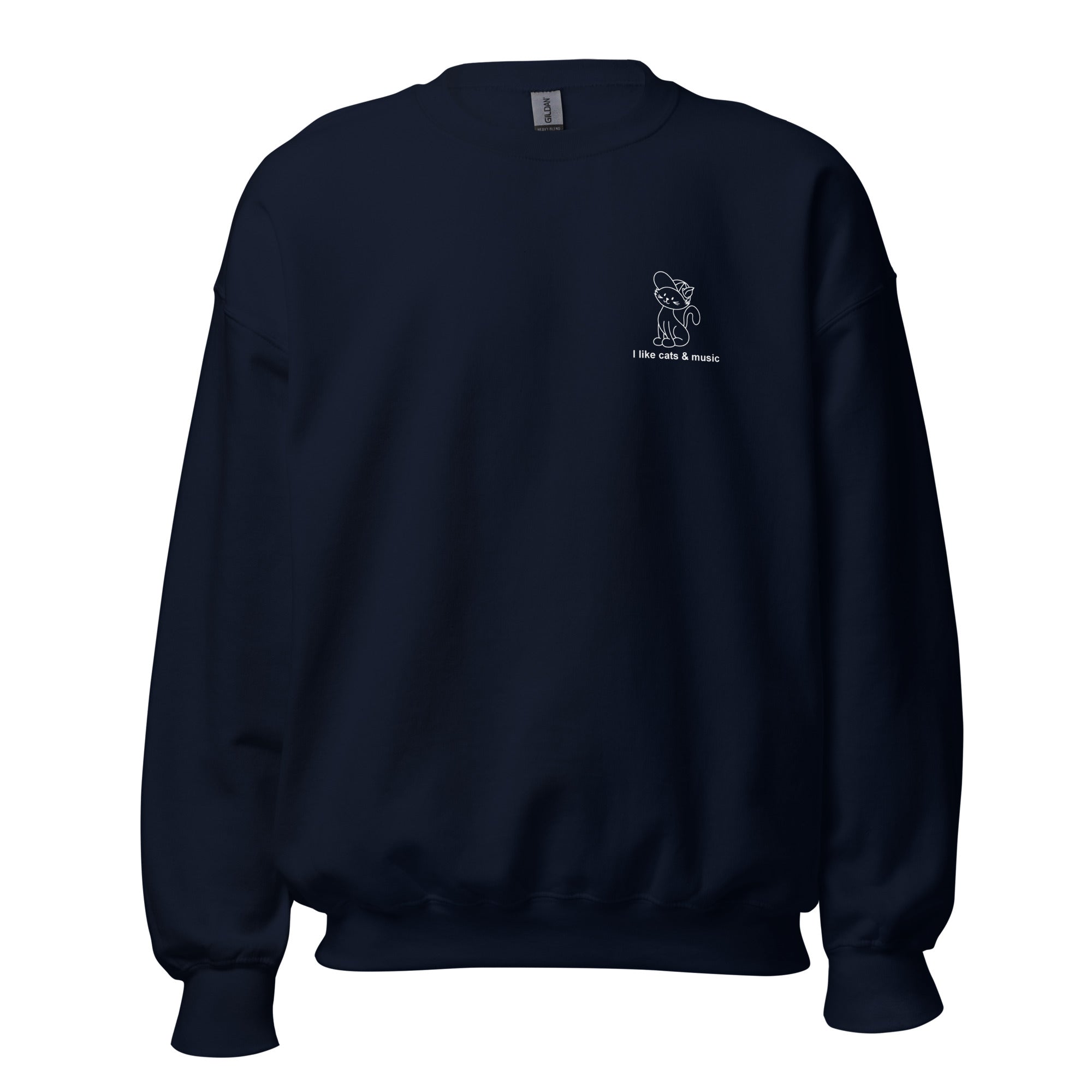big-scary-monsters-i-like-cats-music-sweat-noir-taille-l image 2