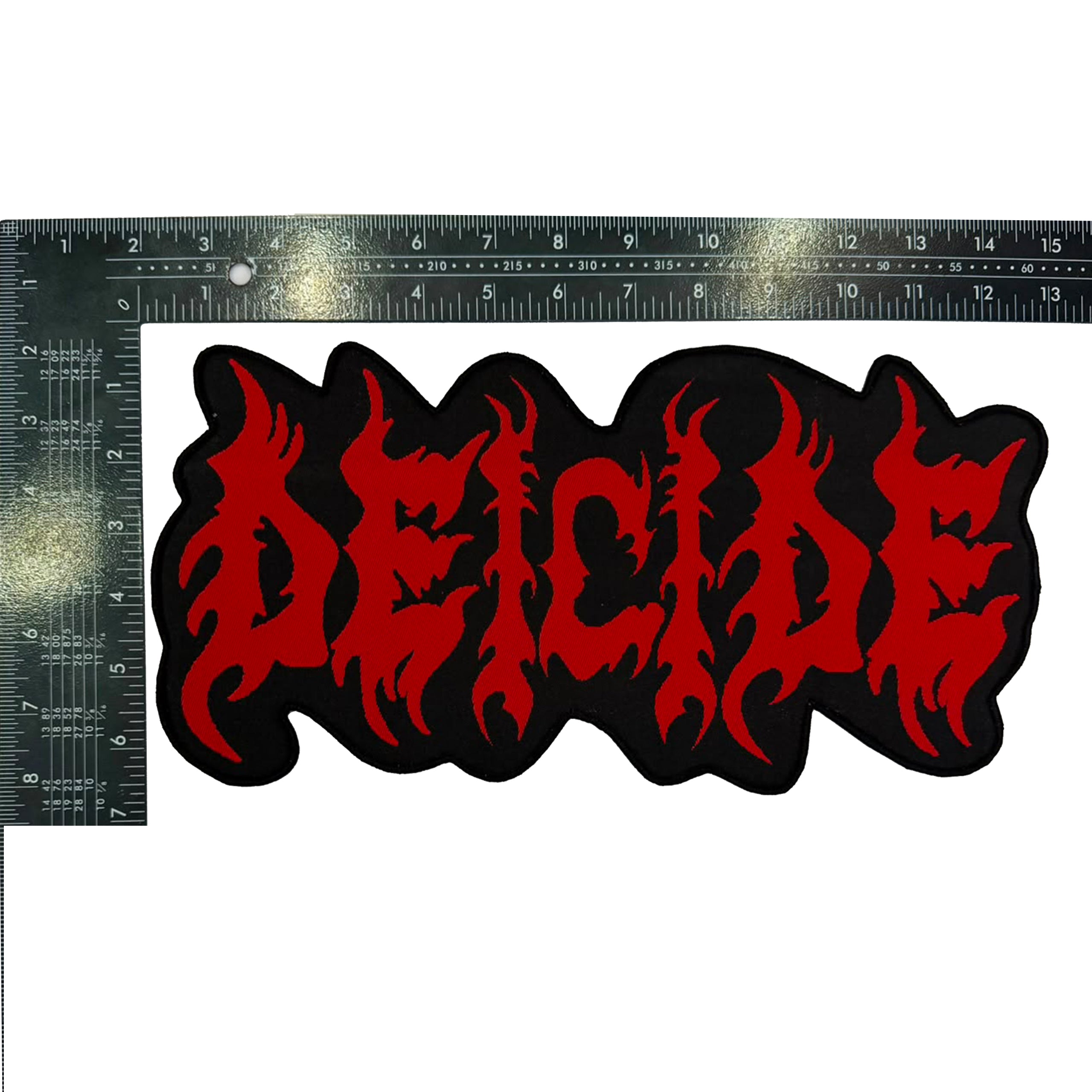 deicide-logo-patch-tiss-oversize-rouge-12-pouces image 3