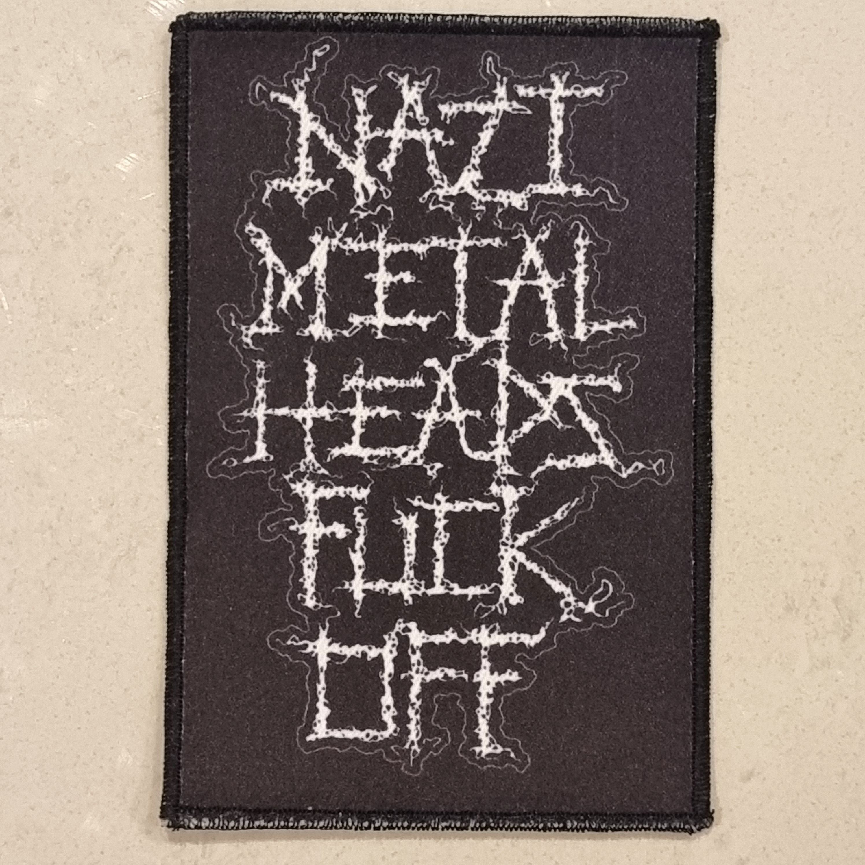 nazi-metalheads-fuck-off-patch-petit-cusson image 1