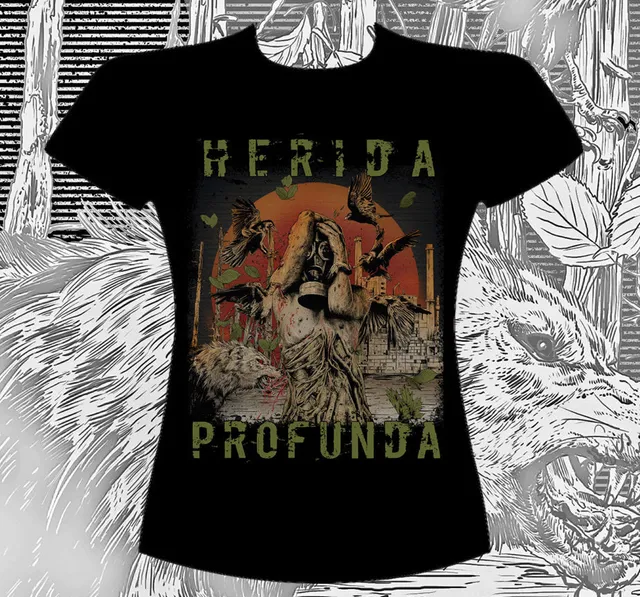 783punx-t-shirts-herida-profunda-human-t-shirt-femme-coupe-girly image 1