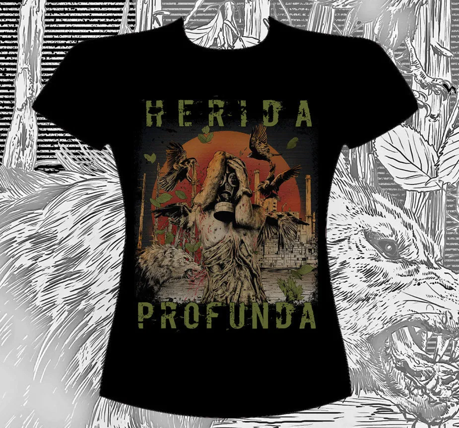 783punx-t-shirts-herida-profunda-human-t-shirt-femme-coupe-girly image 1