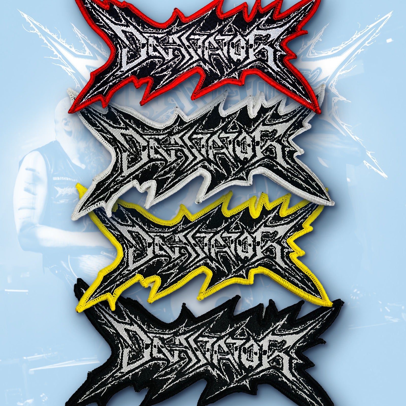 devastator-logo-patch-tiss-bordure-noire image 1