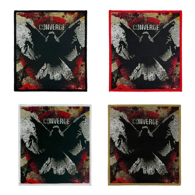 783punx-converge-no-heroes-petit-patch-tiss-bord-rouge image 1