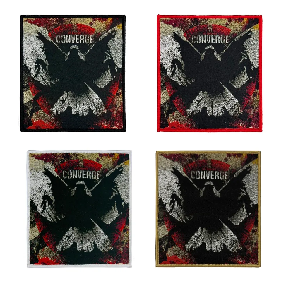 783punx-converge-no-heroes-petit-patch-tiss-bord-rouge image 1