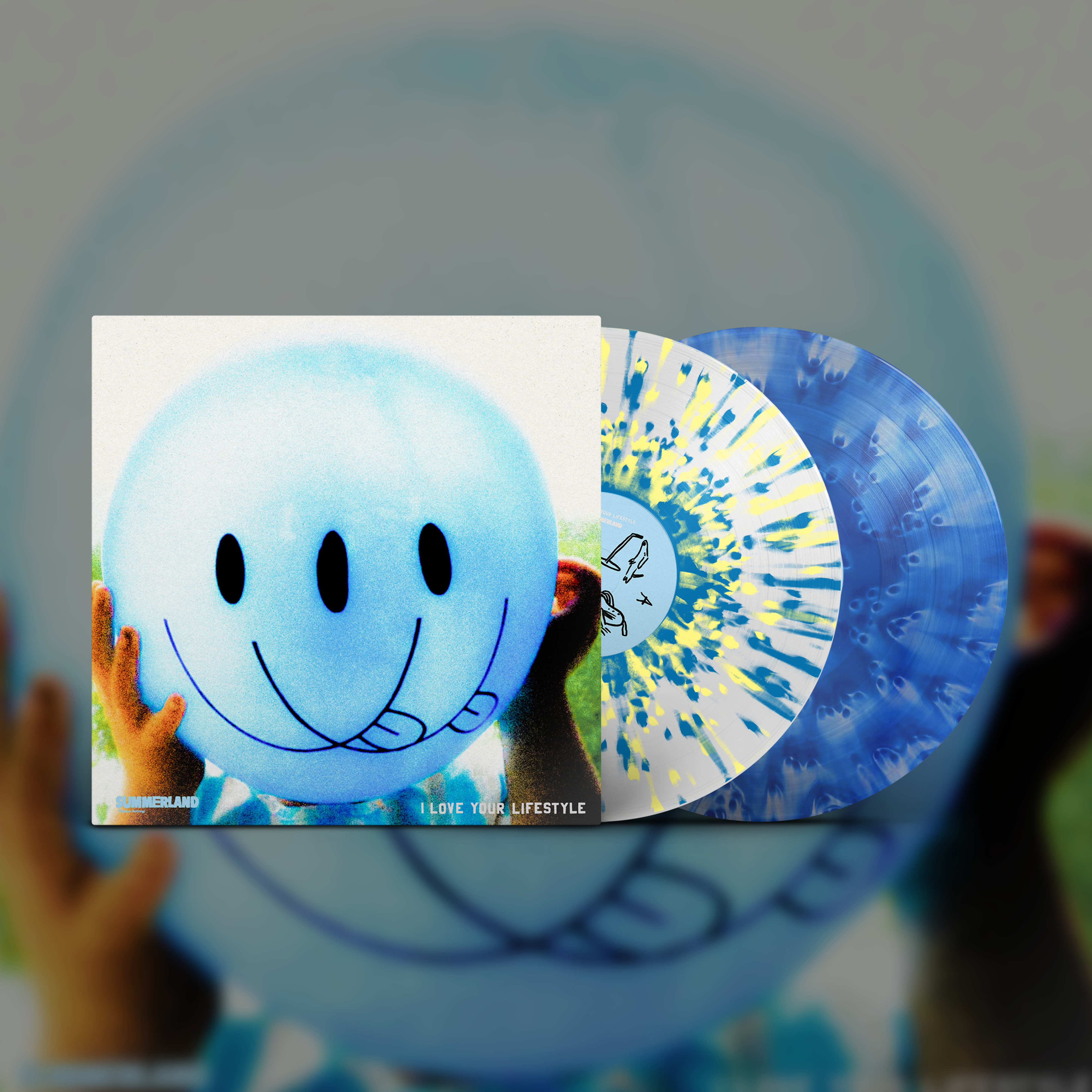 i-love-your-lifestyle-summerland-vinyle-lp-cloudy-blue image 2