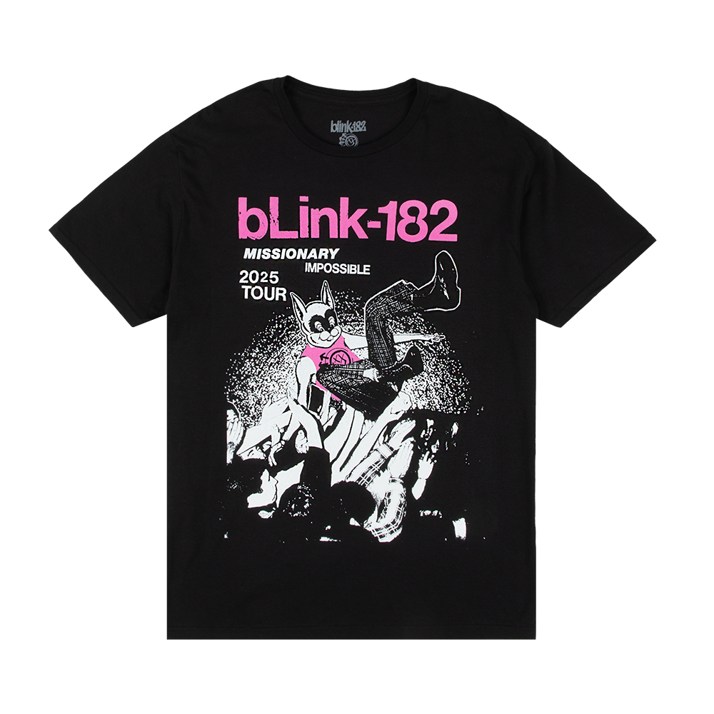 blink-182-missionary-impossible-tour-t-shirt-noir-imprim image 1
