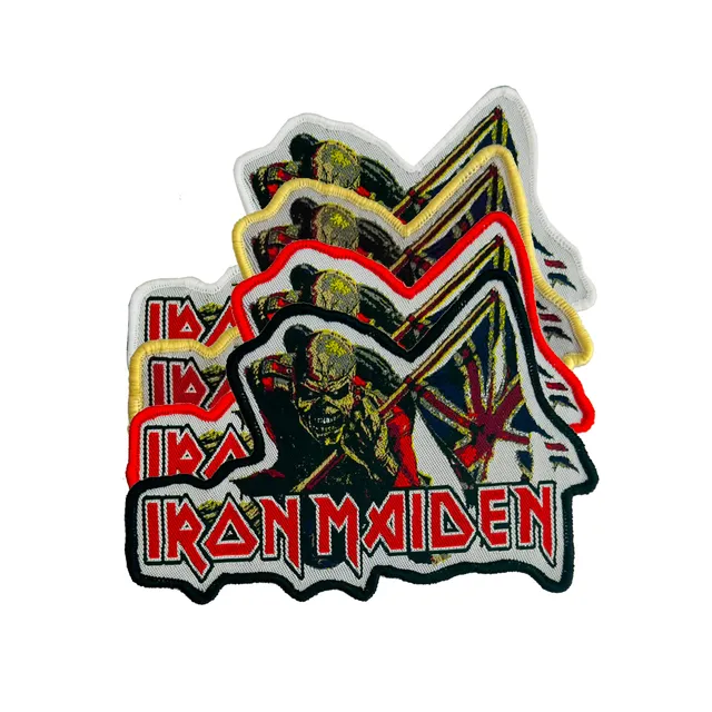 iron-maiden-the-trooper-patch-tiss-bordure-noire image 1