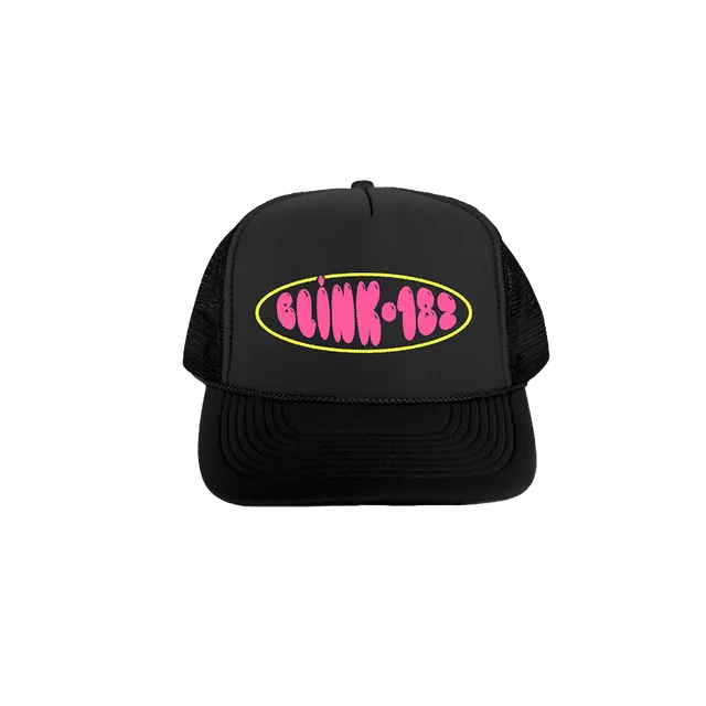blink-182-accessories-logo-trucker-hat-casquette-noire image 1