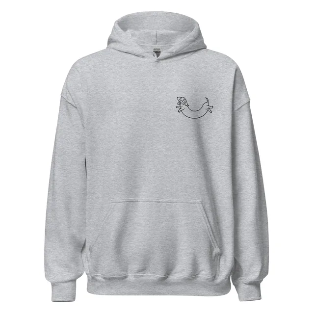 big-scary-monsters-sausage-dog-sweat-noir-capuche image 1