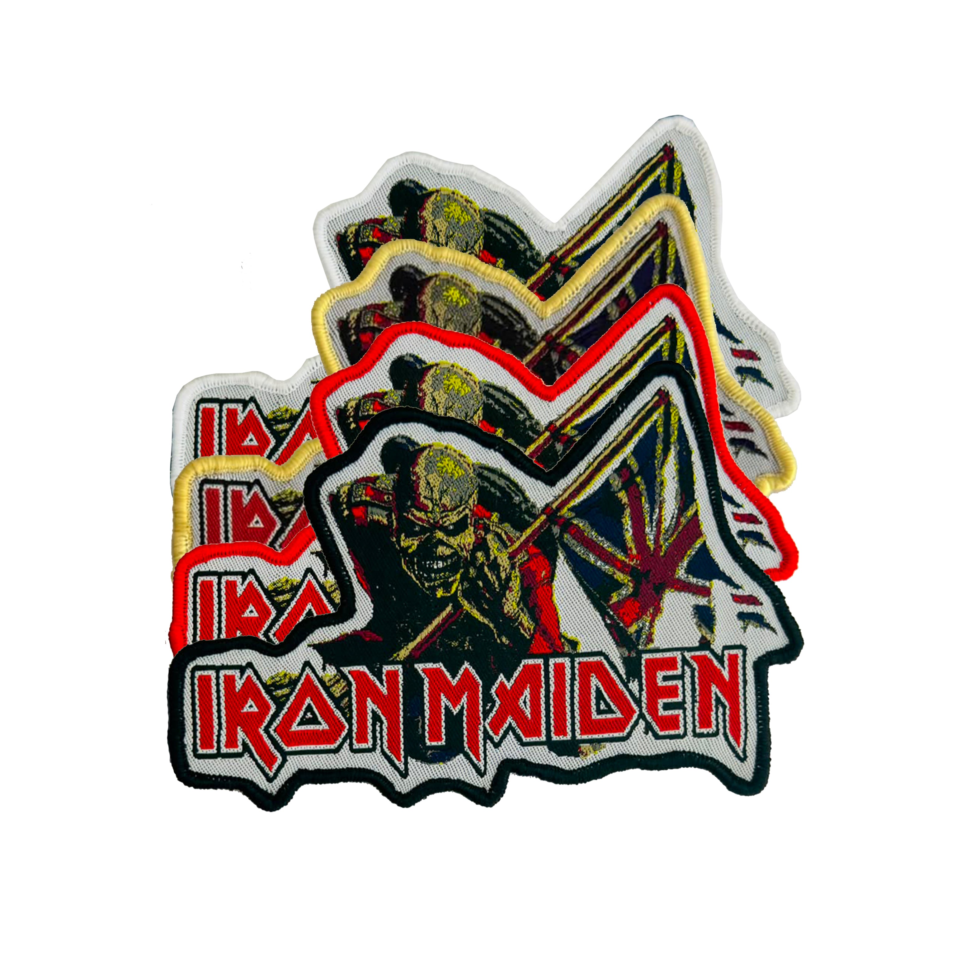 iron-maiden-the-trooper-patch-tiss-bordure-noire image 1