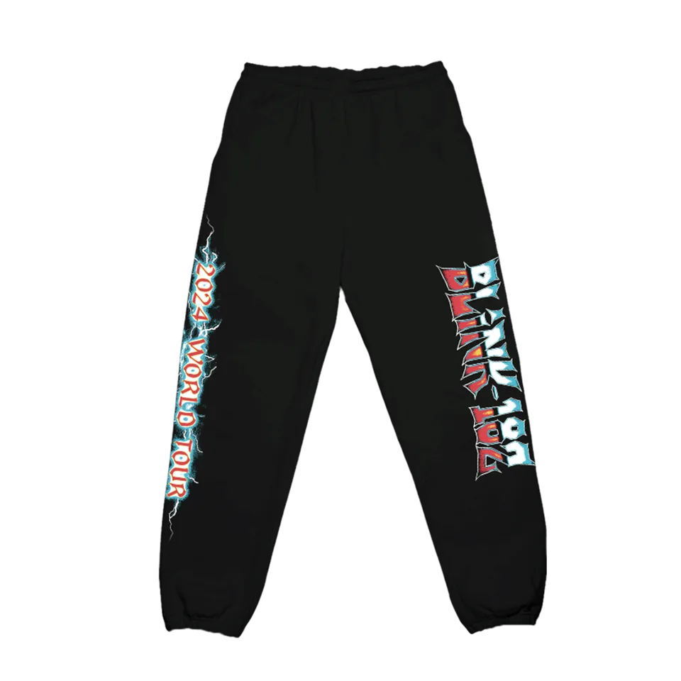 blink-182-world-tour-joggers-noir-jogging-tourn-e image 1
