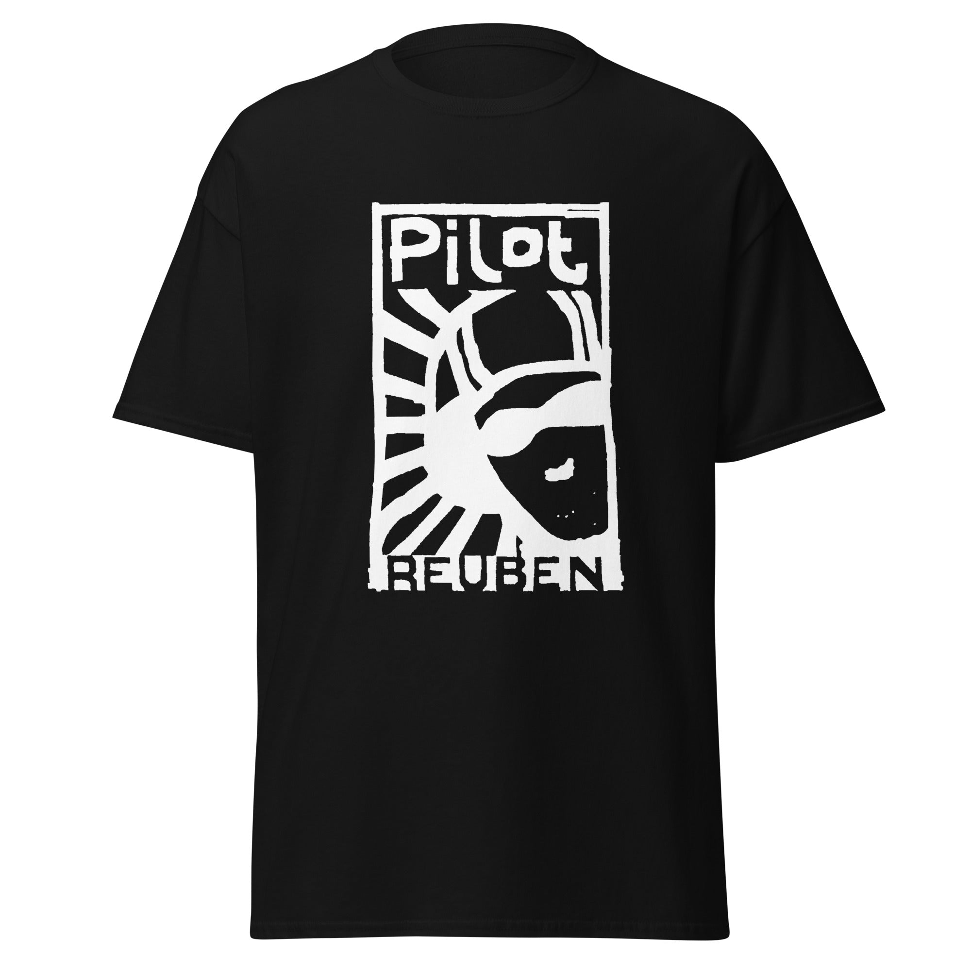 big-scary-monsters-reuben-pilot-t-shirt-coton-noir-rock image 2