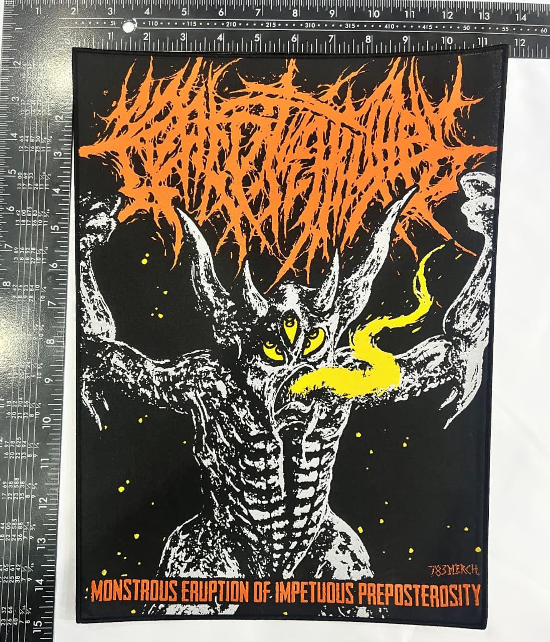 crepitation-monstrous-eruption-backpatch-bordure-noire image 6