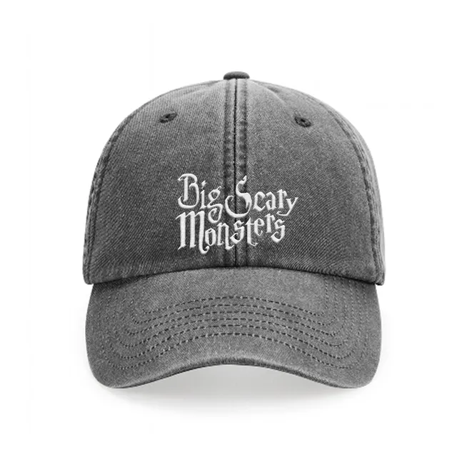 big-scary-monsters-logo-dad-cap-casquette-noir-vintage image 1