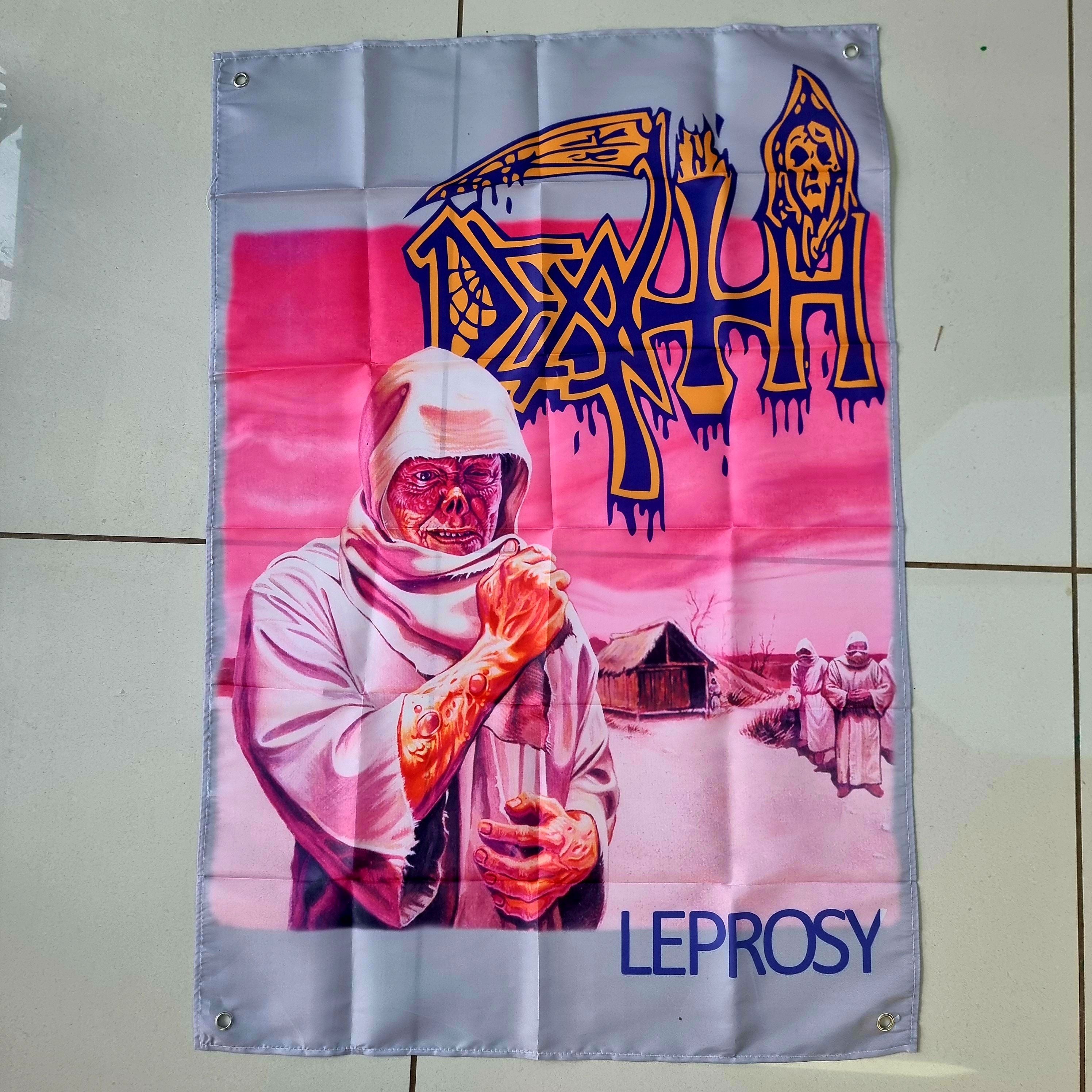 death-leprosy-drapeau-mural-poster-tissu-100x70 image 1