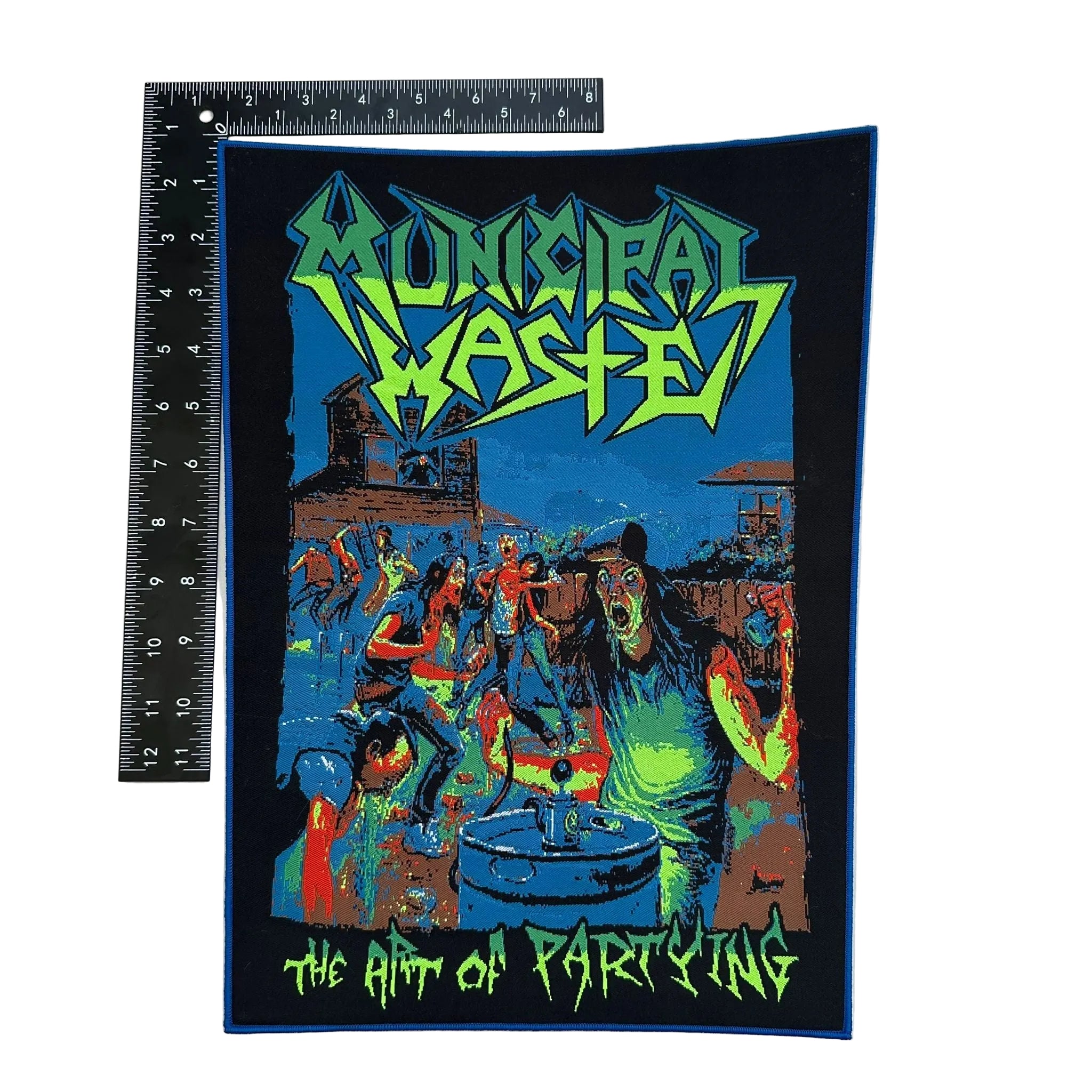municipal-waste-the-art-of-partying-backpatch-bord-vert image 3