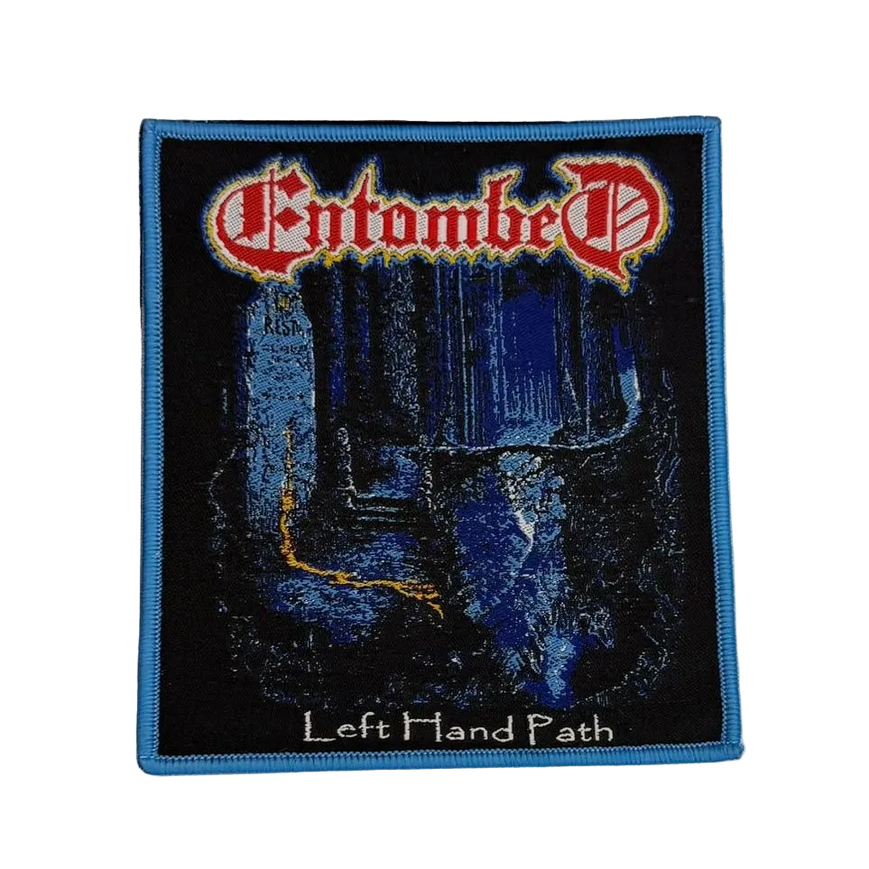 entombed-left-hand-path-patch-tiss-bordure-jaune-woven image 4