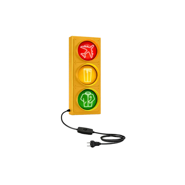 blink-182-toypaj-traffic-light-lampe-led-jaune image 1