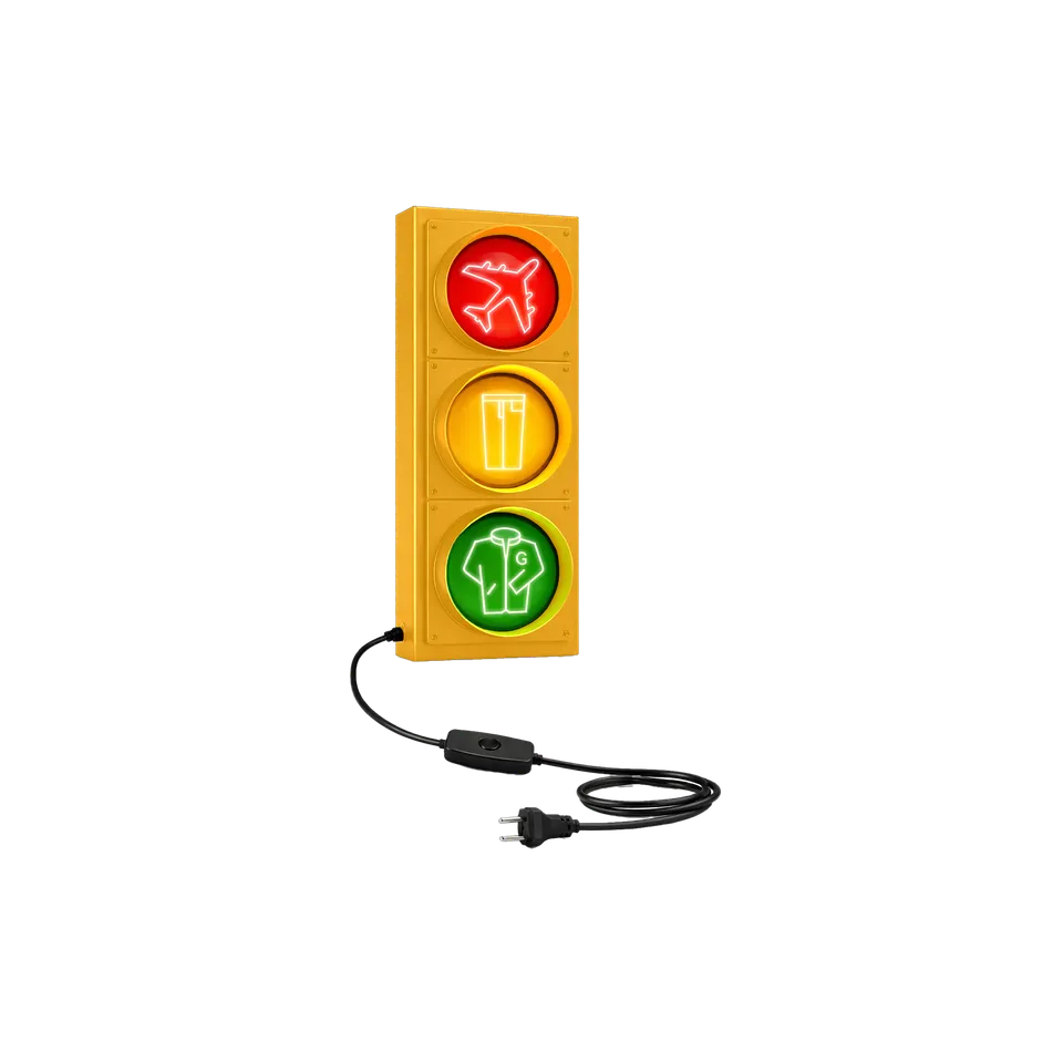 blink-182-toypaj-traffic-light-lampe-led-jaune image 1