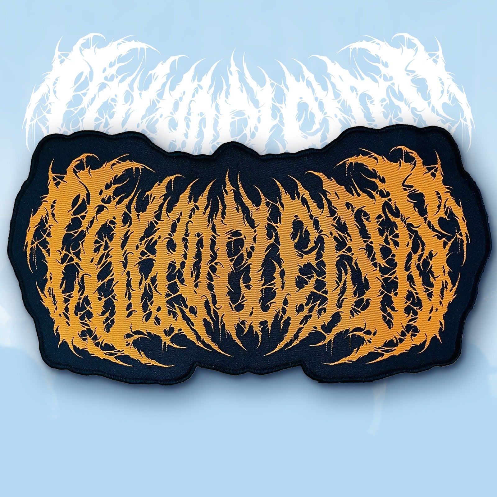 783punx-oversized-patch-colpocleisis-logo-cusson-tiss-bordure-noire image 2