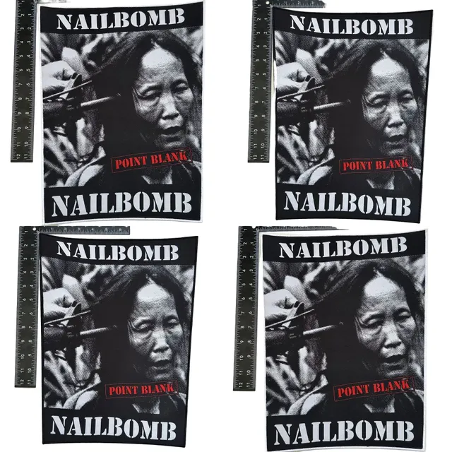 nailbomb-point-blank-backpatch-tiss-bordure-noire image 1