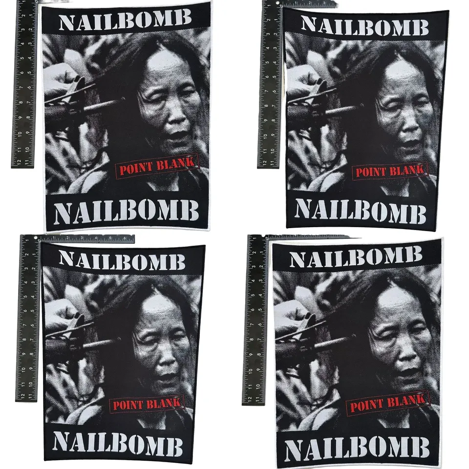 nailbomb-point-blank-backpatch-tiss-bordure-noire image 1