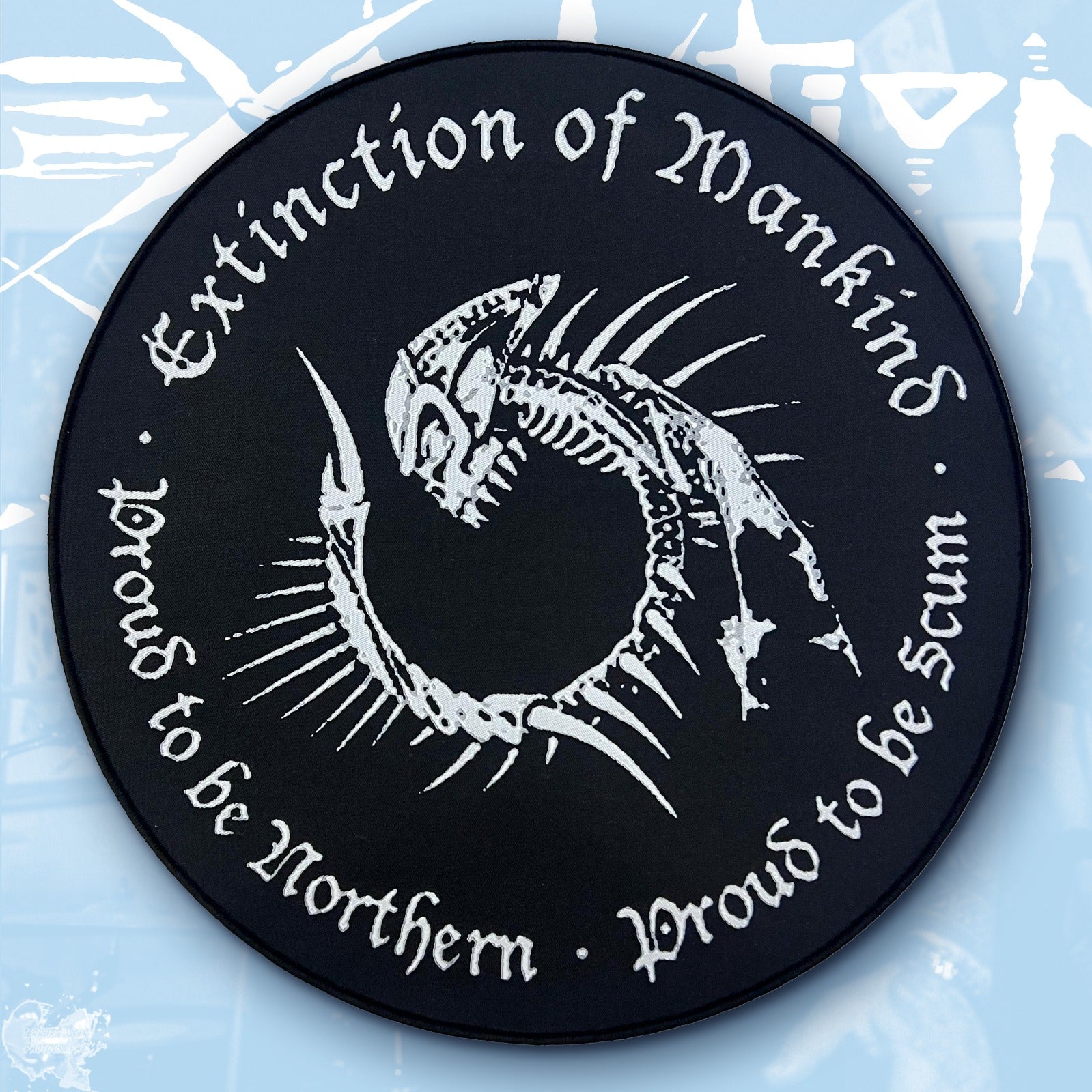 extinction-of-mankind-proud-scum-backpatch-bordure-noire image 4