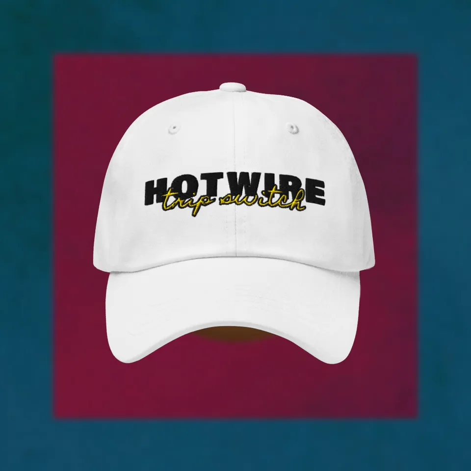 prince-daddy-the-hyena-hotwire-casquette-dad-hat-blanc-brod image 1