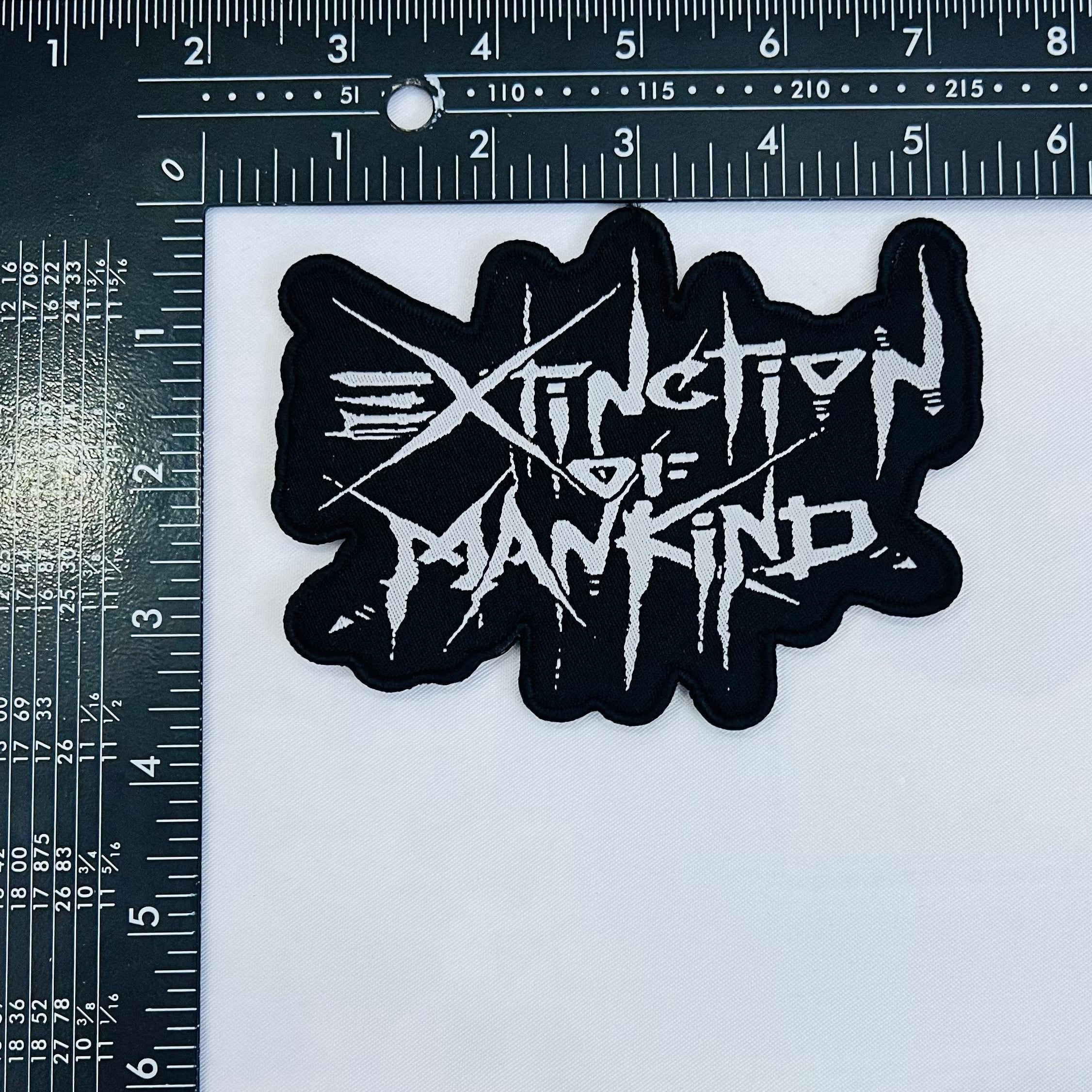 783punx-small-patch-extinction-of-mankind-logo-bordure-noire image 3