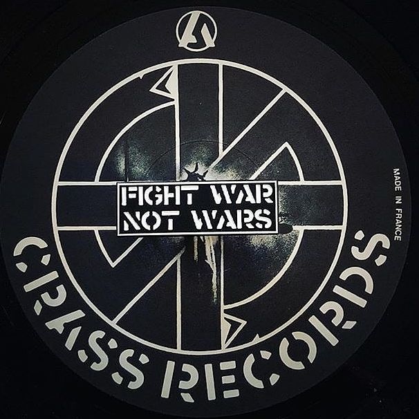 783punx-crass-fight-war-not-wars-pin-s-mail-26mm image 1