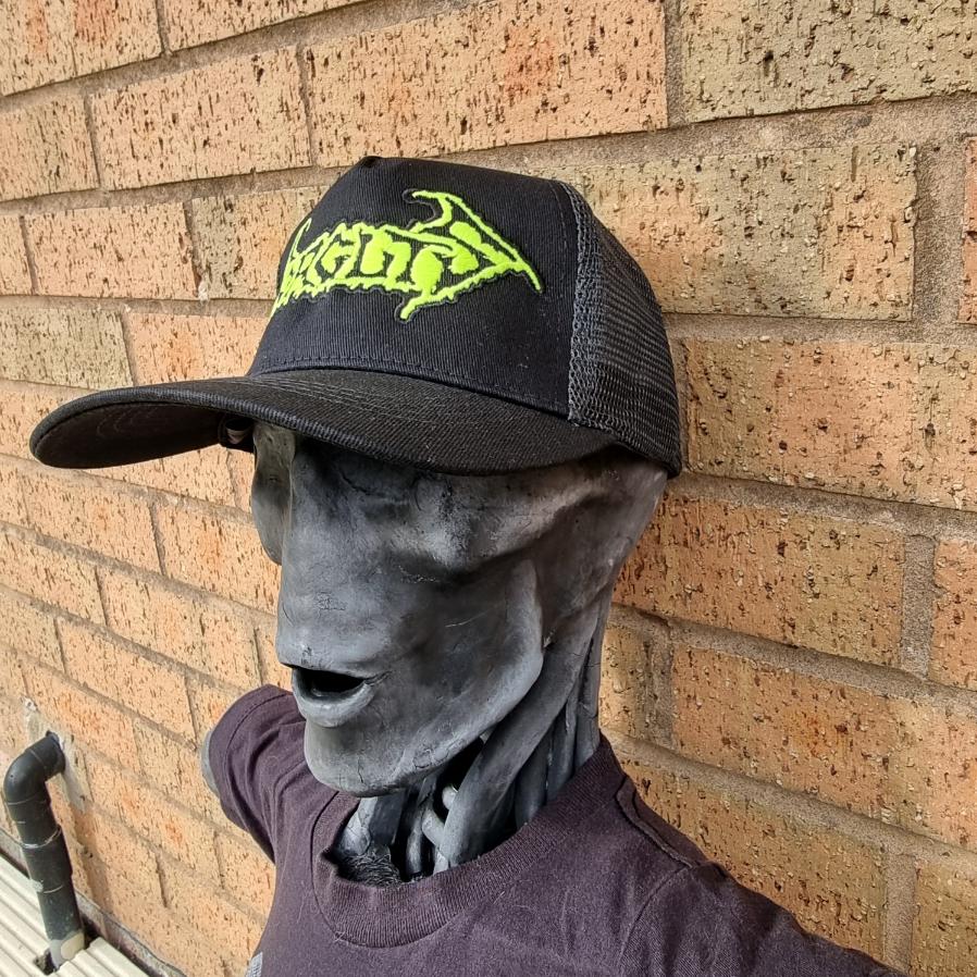 gorguts-logo-casquette-trucker-phosphorescente-noire image 3