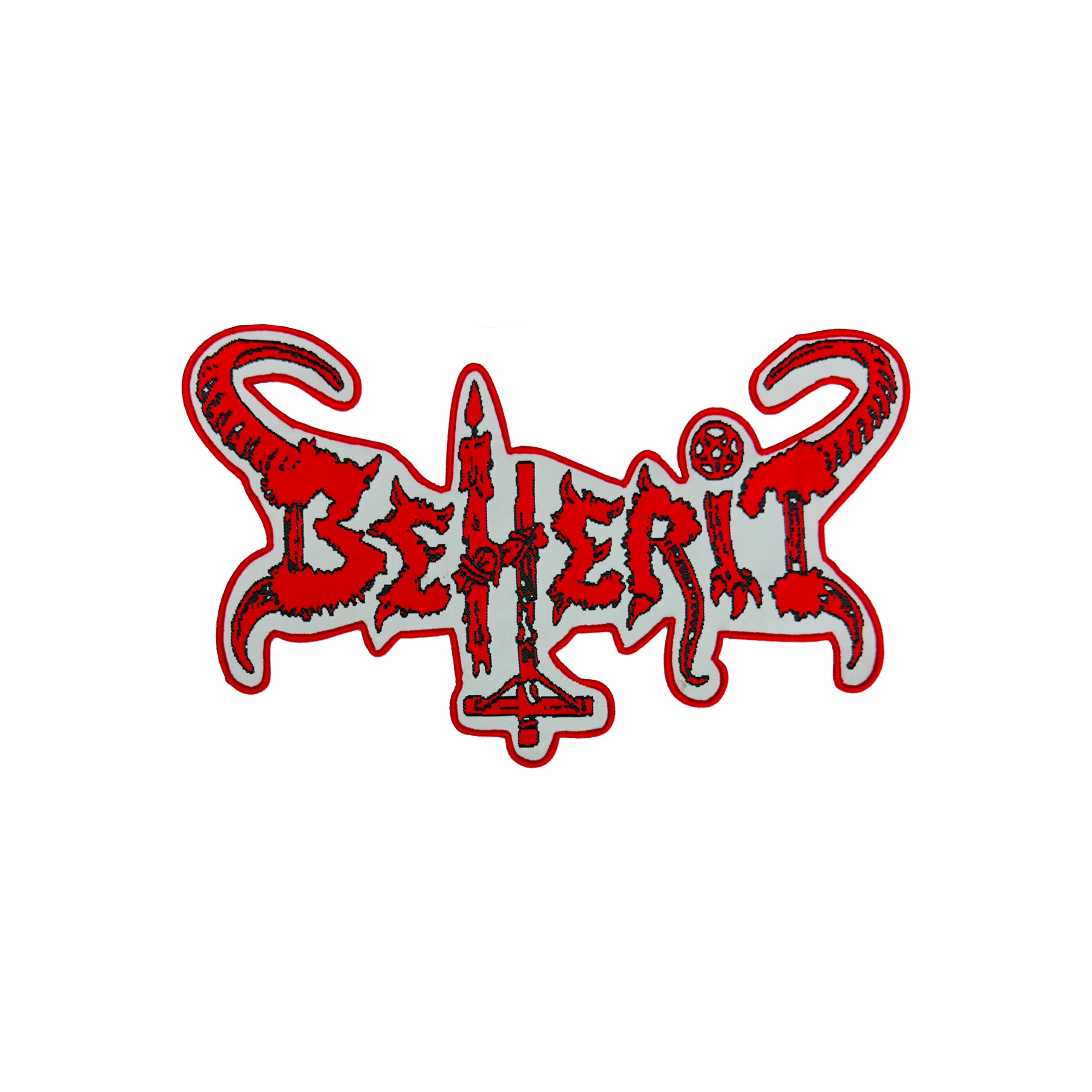 783punx-oversized-patch-beherit-logo-patch-bordure-rouge image 2