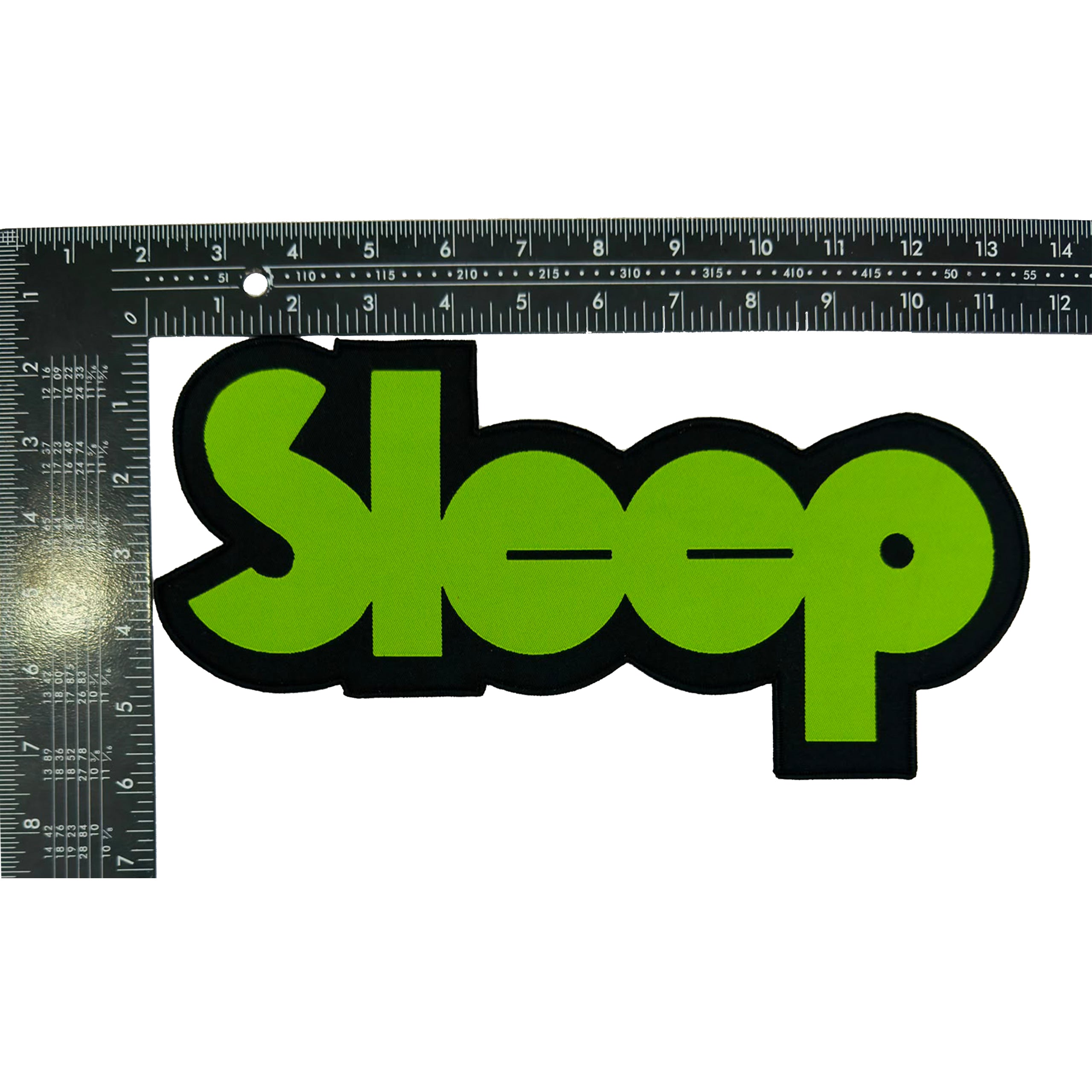 sleep-logo-patch-tiss-oversize-bordure-noire image 3