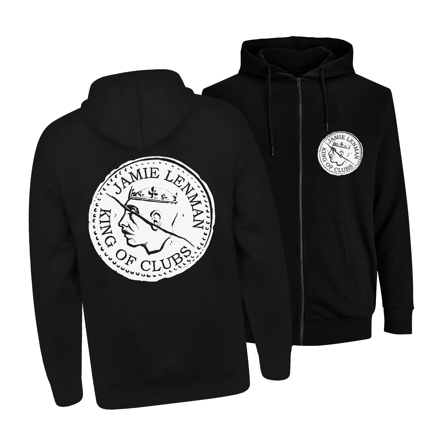jamie-lenman-coin-sweat-capuche-noir-coton image 1