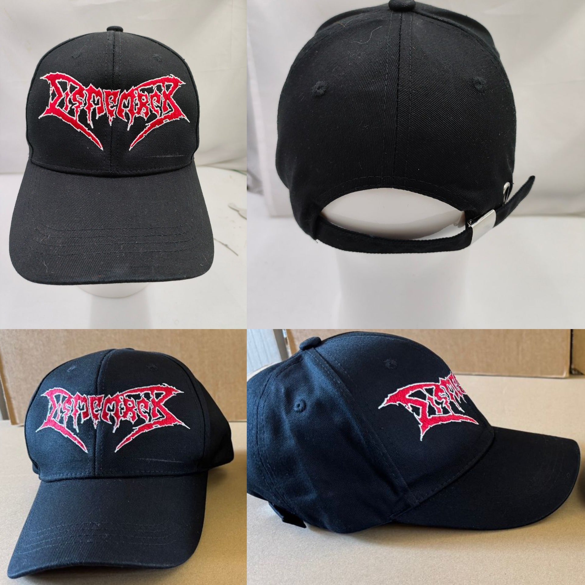 dismember-logo-casquette-baseball-brod-e-rouge image 2