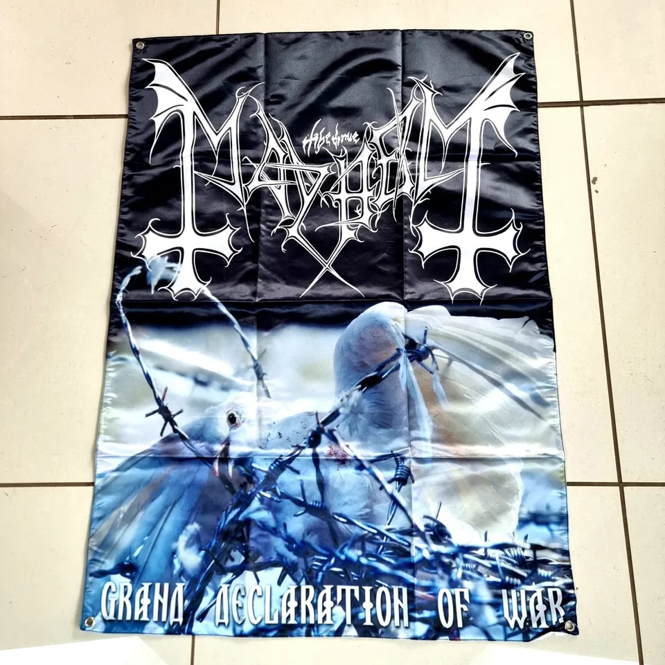mayhem-grand-declaration-drapeau-tissu-100x70-black-metal image 1