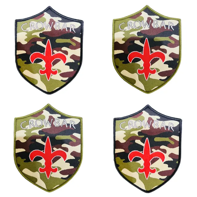 crowbar-fleur-de-lis-patch-tiss-camo-vert-sludge image 1