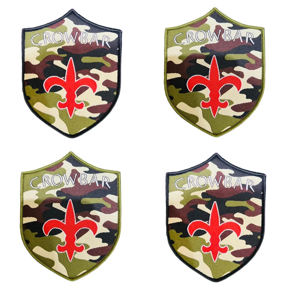crowbar-fleur-de-lis-patch-tiss-camo-vert-sludge image 1