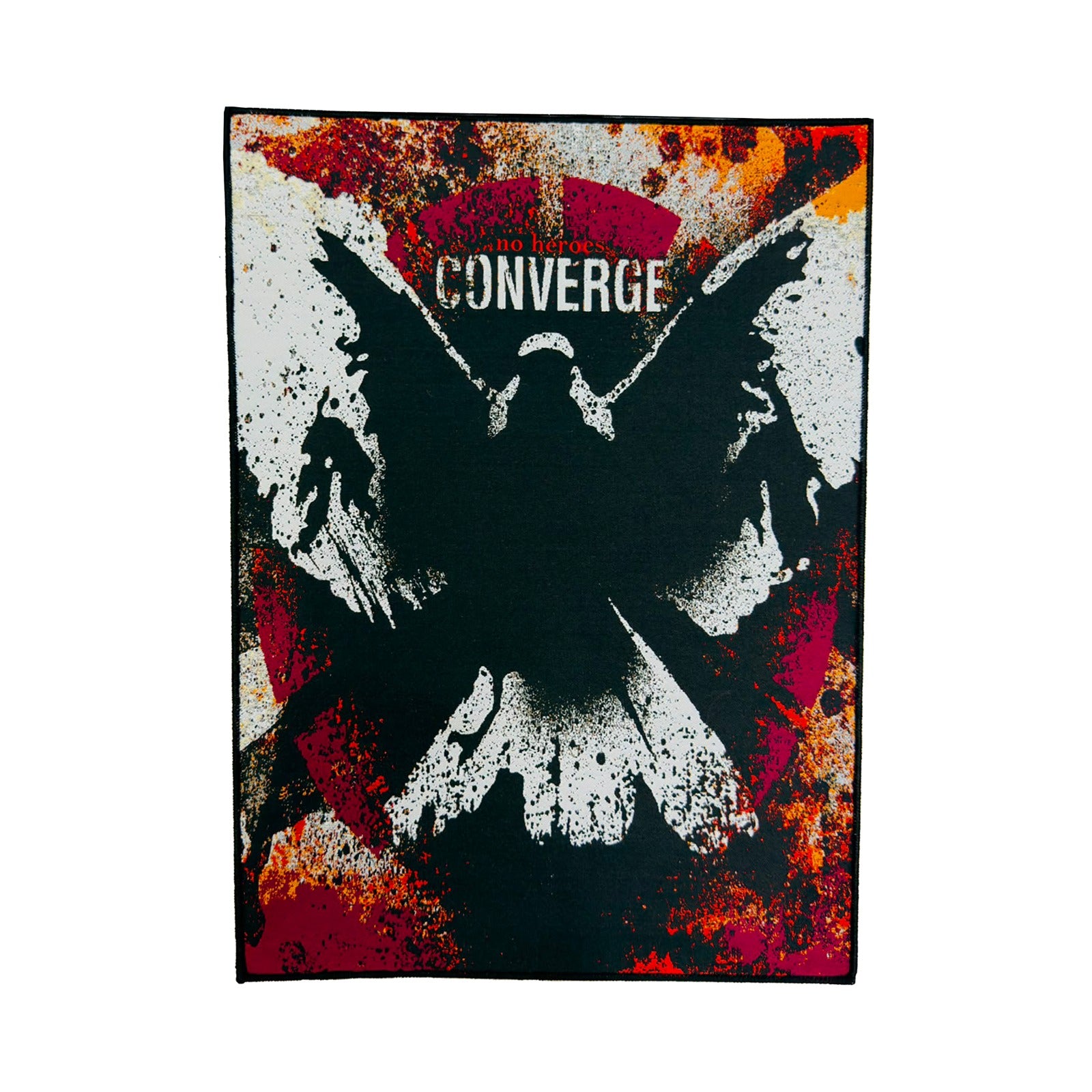converge-no-heroes-backpatch-dossard-tiss-bordure-noire image 2