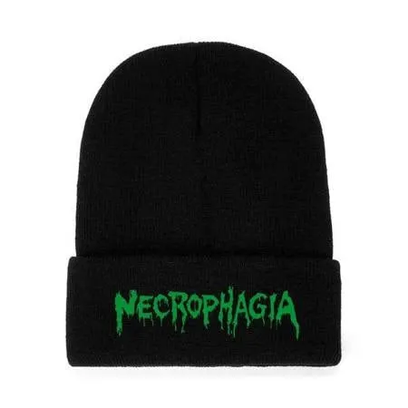 necrophagia-logo-bonnet-beanie-brod image 1