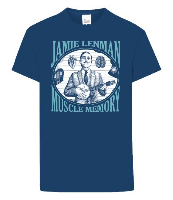 jamie-lenman-muscle-memory-t-shirt-bleu-royal-large-coton image 1